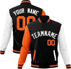 Wholesale Unisex Fashion Baseball Jacket Custom Design Warm <b>Polyester</b> Lining Chenille Embroidery Varsity Jacket - Product Image 1