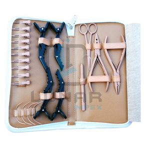Mới nhất sản xuất tóc mở rộng Công cụ Kit trong tan màu be với Có sẵn Tùy chỉnh thương hiệu ghi nhãn trên các công cụ và Bộ dụng cụ - Product Image 1