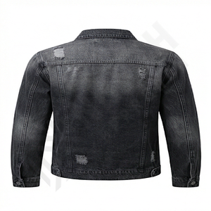Veste en jean personnalisée pour homme, broderie de logo, streetwear classique, veste en jean, uniforme d'équipe, marque de mode, vêtements d'extérieur - Product Image 2