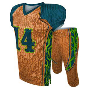 Uniforme de football américain pour hommes personnalisé 100% polyester respirant séchage rapide couleurs et logo personnalisés - Product Image 6