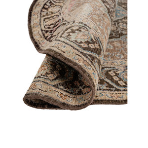 Someplace Time Beige <b>Brown</b> Large Area Hand Knotted Afghan <b>Wool</b> Rugs Classic Medallion Flat Weave Technique for Teen Home - Product Image 2