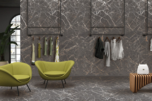 Carreaux Ncraze design moderne de l'Inde 600x1200mm finition de surface de sculpture imperméable au feu et à l'humidité carreaux de porcelaine hôtels - Product Image 5