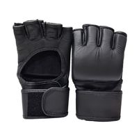 Gants de boxe MMA en cuir personnalisés WINNERS INTERNATIONAL WI-MMG-01, rembourrés, avec support de poignet UFC, design demi-doigts, réglables