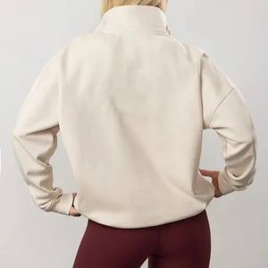 Sweat-shirts à capuche oversize pour femmes, fermeture éclair sur le devant, confortables et chauds, pull décontracté d'hiver, sweat-shirts à fermeture éclair tendance, fabricant personnalisé pour femmes - Product Image 2