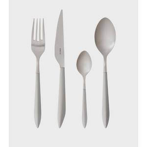 Fourchette couteau à dîner en acier inoxydable réutilisable créatif pour hôtel, manche rectangulaire plat, ensemble cuillère et fourchette argentés - Product Image 5