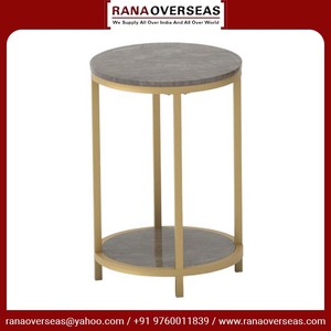 Standard Premium Quality Modern Gold Metal <b>Frame</b> & Top Marble Coffee Table Different Size Shape Use Home Office Dining Room - Product Image 5