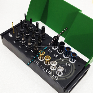 Kit de fresas de oseodensificación de logotipo personalizado con tapones de mangas Kit de taladro de cirugía dental con certificación CE Implantes Odontología - Product Image 4