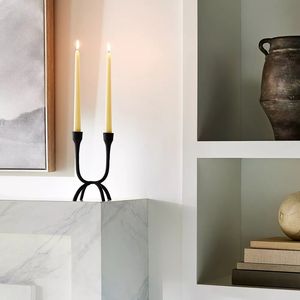 Candelabro artesanal de hierro forjado, candelabro de estilo rural, decoración navideña, centro de mesa, artículo, candelero - Product Image 5