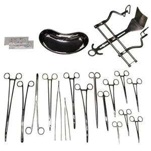 Kit quirúrgico médico abdominal de 108 piezas, juego de instrumentos básicos de laparotomía, acero inoxidable de primera calidad - Product Image 4