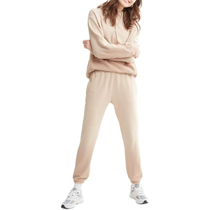 Ensemble deux pièces sweat à capuche blanc uni joggers ensembles survêtements pantalons de survêtement survêtements sur mesure propre Logo survêtements à capuche pour hommes - Product Image 2