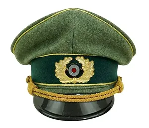 OEM ancora distintivo lingotti berretto bianco cappello capitano all'ingrosso cappello da ufficiale personalizzabile ricamo Logo cappelli da ufficiale