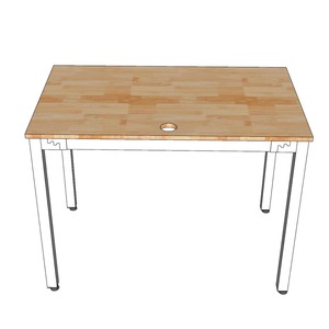 UConcept HBUC001 100x60cm Minimalist Design Metal Footstool Easy Assembly Office <b>Workstation</b> - Product Image 6