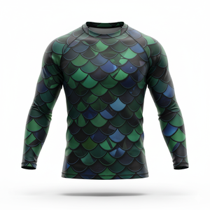 Grappling MMA Rash Guard Sublimation <b>Compression</b> <b>Shirt</b> BJJ Rash guard Custom Printed Men's Men Technology OEM <b>Long</b> <b>Sleeve</b> <b>Shirt</b> - Product Image 5