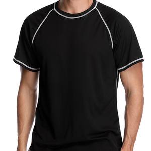 T-shirt de sport, vêtements de compression, manches courtes, rashguard pour hommes, service OEM ODM, vêtements de fitness pour hommes, rashguard à manches courtes - Product Image 1