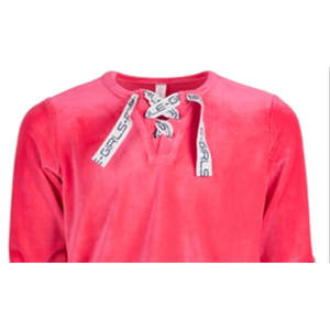 Felpa con Cappuccio Ideology per Ragazze, Taglia Grande, in Velluto Rosa, con Cerniera e Motivo a Tinta Unita, per Bambini, Primavera e Autunno - Product Image 2