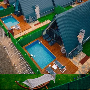 Bungalow de madera de diseño moderno 2025, Villa de madera de pino, cocina, baño, Hotel, sala de estar, dormitorio, edificio de oficinas, vidrio triangular - Product Image 4