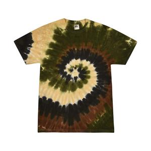 Nuevo Top corto con estampado Tie-Dye para mujer, Camiseta holgada de manga larga con cuello redondo y cuello redondo con decoración de botones, diseño colorido 3D - Product Image 6