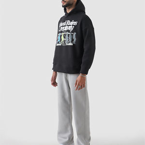 Nouveauté, style actuel, sweat-shirts à capuche pour hommes en coton et polyester, couleur unie, vente en gros de sweat-shirts pour hommes - Product Image 3