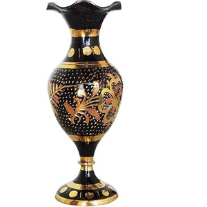 Produit de vente chaud vase à fleurs martelé en métal avec pot de fleur décoratif de salon fini antique pour le mariage à la maison - Product Image 2