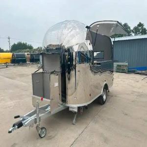 Carro de comida de aluminio personalizable de EE. UU., carrito de comida para perros calientes con equipo completo de cocina de restaurante para comida rápida y helados - Product Image 2