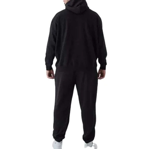 Haute qualité lavage à l'acide Flare sweat à capuche zippé 2 pièces survêtement évasé ensemble strass Vintage lavage à l'acide hommes survêtement - Product Image 2