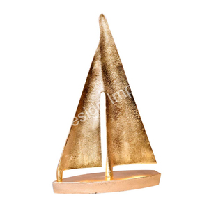 Modelo de yate turístico más vendido solicitado para decoración de mesa/escritorio yate de Metal de alta calidad barco de lujo marino plateado por DI - Product Image 6