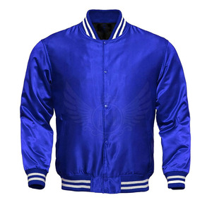 Meilleure qualité XL taille hommes Satin Letterman vestes séchage rapide respirant tissu léger hiver-fabriqué au Pakistan nouvel état - Product Image 1