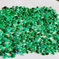 Émeraude verte naturelle du Zambie, certifiée IGI, taille cabochon, formes et tailles variées, pour la fabrication de bijoux, lot en vrac, sans traitements