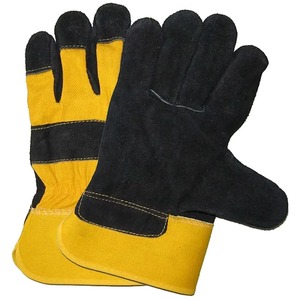 Guantes de trabajo de cuero dividido de alta resistencia Guantes de aparejo Guantes de trabajo duraderos para construcción Industrial y fábrica pesada directa - Product Image 4
