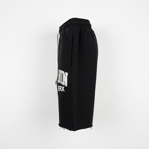 Shorts Bermuda pour femmes en polyester/nylon, impression sérigraphique, strass, streetwear, coupe régulière, délavé, décontracté, taille haute - Product Image 3