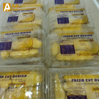 Premium kwaliteit Khey Taladthai biologische Monthong Durian, vers gesneden, handgeplukt, kant-en-klaar, vacuüm verpakt, graad 0,5kg, Thailand, 2-3 dagen.