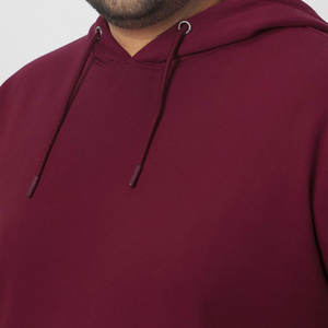 Sudadera con capucha cálida de mezcla de algodón de gran tamaño para hombre con tela interior suave ropa de calle de invierno Sudadera con capucha clásica de gran tamaño para hombre - Product Image 6