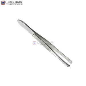 คีมต่อขนตา Beer Cilien Forceps ขนาด 4 มม. แบบเรียบ สำหรับต่อขนตา สแตนเลสคุณภาพสูง ขนาด 3 1/2 นิ้ว อุปกรณ์ทางการแพทย์ - Product Image 4
