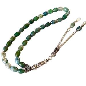 ลูกปัดละหมาดไข่มุกน้ำจืดแท้แบบอิสลามมี9x6mm ส่วนบุคคลผลิตโดยชาวมุสลิม33เม็ด - Product Image 1