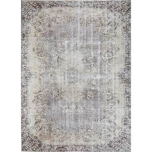 พรมขนสัตว์ลายดอกไม้สไตล์วินเทจ สีเบจและสีน้ำตาล ถักด้วยมือ สำหรับบ้าน ห้องนั่งเล่น ทางเดิน ห้องโถง และห้องนอน-Pae-2168 - Product Image 1