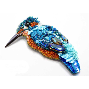 Meilleure qualité nouveau design broches en fil de métal belle mode broche de poisson #007049 badges en gros brodés à bas prix - Product Image 2