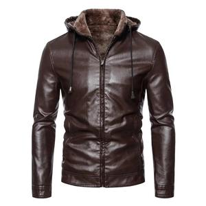 Qualité supérieure Hommes Personnalisé Toile Tissu Respirant Écologique Imperméable Moto Veste En Cuir Mouton Tricoté Hiver - Product Image 1