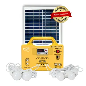 Tragbares 10W 20W 30W 50W Kleines Solarstrom erzeugungs system Tragbares Solar lichts ystem Solargenerator für die Beleuchtung