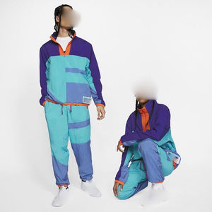 ชุดเสื้อกันลมและกางเกงสำหรับผู้ชายชุดวอร์มหลากสีสำหรับออกกำลังกาย - Product Image 3