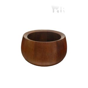 Cuenco de madera de Acacia hecho a mano, tazón de madera rústico, cuencos de madera Natural gruesa para servir ensalada de frutas, venta a bajo precio - Product Image 1
