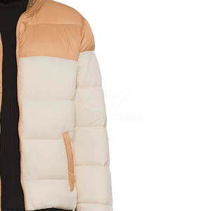 Wholesale Custom Logo <b>Canvas</b> <b>Men</b> Puffer <b>Jacket</b> with Front Logo Waterproof Breathable Quick Dry Winter Outdoor Use - Product Image 4