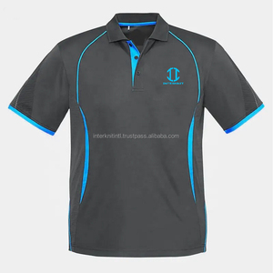 Camisas de Punto con Botones para Hombre, Estilo Casual de Verano, 100% Algodón, Bordadas, de Secado Rápido, Transpirables, Manga Corta, para Golf, Fútbol, Tenis - Product Image 3