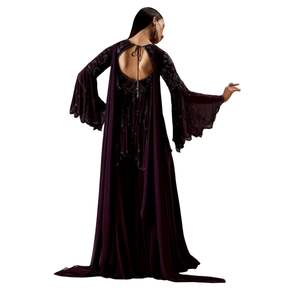 Traje Palazzo de seda morada con diseño elegante, venta al por mayor, Ropa Étnica para mujer, proveedor de fábrica OEM, ropa de fiesta de boda personalizada - Product Image 6