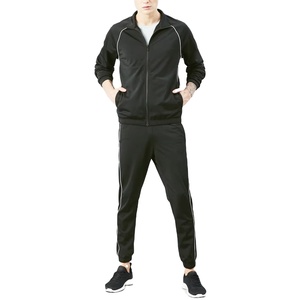 Ensemble de survêtement pour homme de haute qualité, couleur unie, décontracté, respirant, grande taille, à capuche, coupe classique, streetwear - Product Image 1