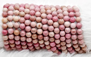 100% Pure Natural Loose Gemstone Beads Stone <b>Ball</b> Beads Rhodochrosite a 8mm Strand Beads India Anshul Impex for Jewelry Making - Product Image 2