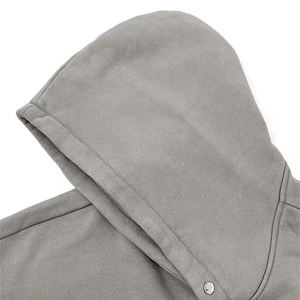 Vente en gros de sweat à capuche délavé à l'acide avec logo personnalisé pour hommes - Product Image 5