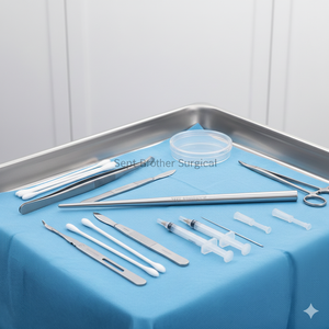 Outil de réception de piercing corporel en acier inoxydable, instrument de piercing chirurgical - Product Image 2