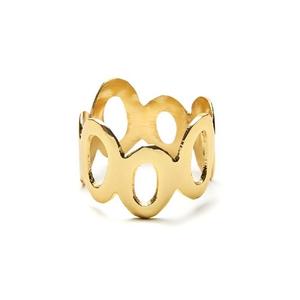 Servilletero de Metal de forma moderna PARA CENA, decoración de fiesta de boda real, forma de plato hecho a mano, chapado en oro con anillo de alta calidad - Product Image 3