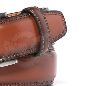 Cinturón de cuero ligero para hombres 2024 Cinturón de cuero de tasa de venta al por mayor Ropa de entrenamiento - Product Image 2