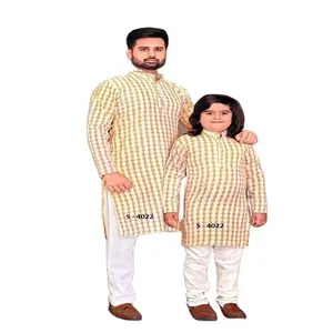 Kurti kain katun wanita, pakaian etnik untuk pakaian pernikahan dari pemasok India kurta pria